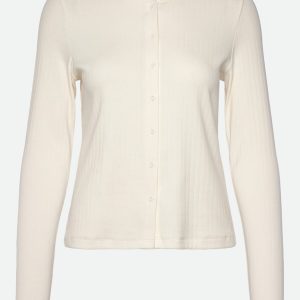 Belmo Pointelle Cardigan Cloud Dancer