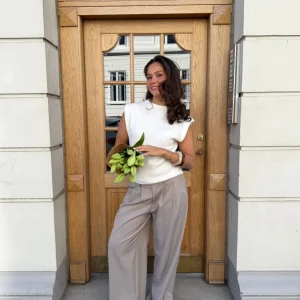 Nora Pants - Light Grey