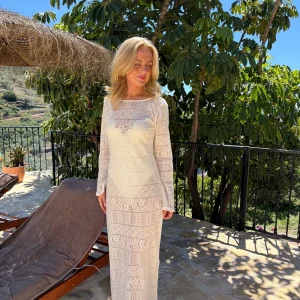 Rosa Crochet Dress - Off White