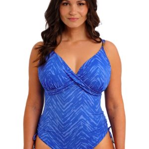 Punta Mita Plunge Swimsuit Sapphire
