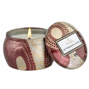 VOLUSPA Mini Tin Candle Gilt Pomander & Hinoki