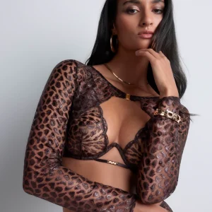 Crazy In Love Bolero Satin Brown