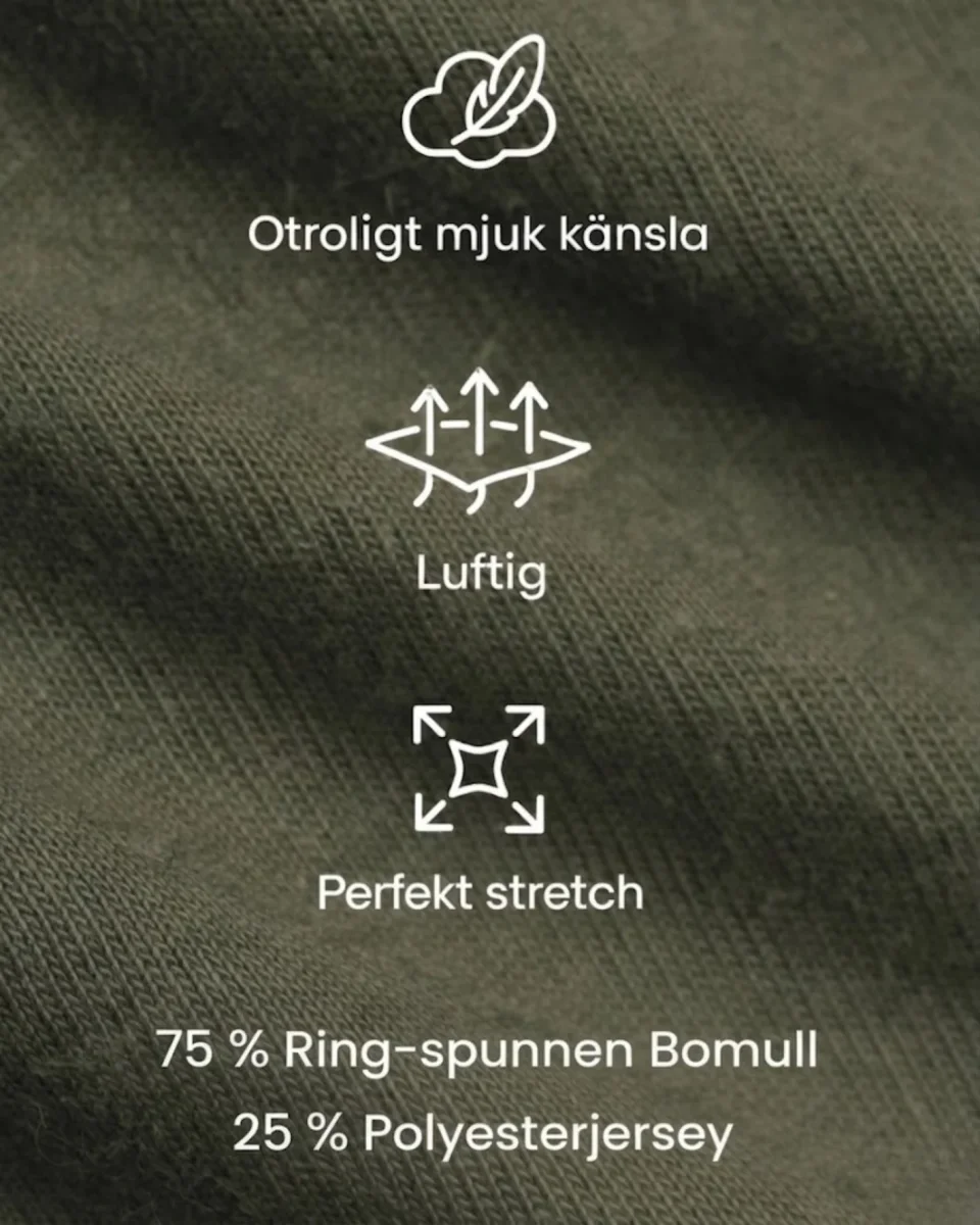 T-skjorte Med Perfekt Passform - Marineblå/Grå/Grønn (3-pakke) - Image 6
