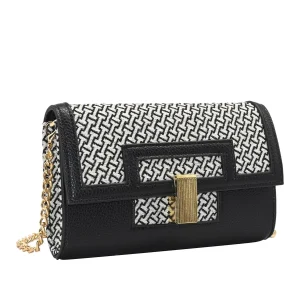 800901 Vesker, CARRIE clutch med lenke - svart