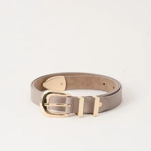 807107 Belte (6 stk) dobbel loop med gullspenne - taupe