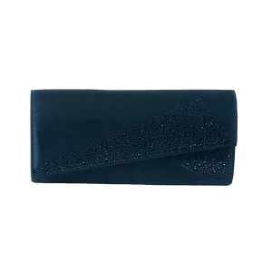 819041 Vesker, GLITTER selskapsveske med små stener  - marine