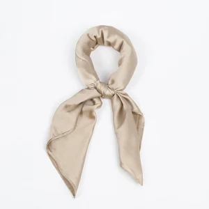 822505  Skjerf, Lite skjerf ensfarget - beige
