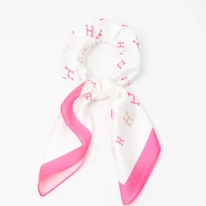 823136  Skjerf, Lite skjerf H-print - lys rosa