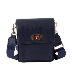 830441 Vesker, ELEA  høy clutch med frontspenne - marine