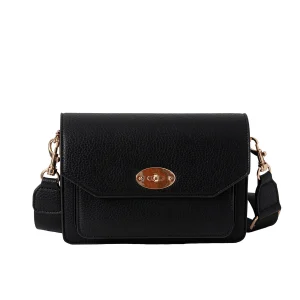 830501 Vesker, EMELY clutch med frontspenne - svart