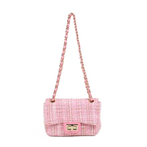 831036 Vesker, EVITA Liten clutch med lenke - rosa