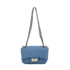 831046 Vesker, EVITA Liten clutch med lenke - lys blå