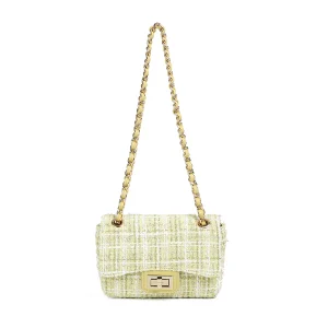 831062 Vesker, EVITA Liten clutch med lenke - lys gul