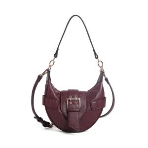 853721 Veske GWEN Crossbag med frontspenne - burgunder