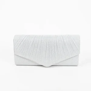 861386 Vesker, PARTY glitter clutch - sølv