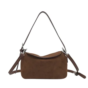 863111 Vesker, HENNY Liten bag semsket look - brun