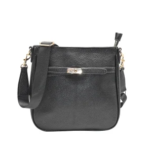 863501 Vesker, HELENE Crossbag med frontspenne - svart