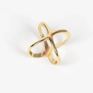 869262 Skjerf ring - Enkel ring X - gull