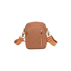 872015 Vesker, LEVI CityBag med preget mønster - cognac