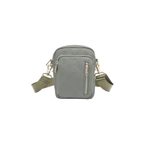 872050 Vesker, LEVI CityBag med preget mønster - olivengrønn