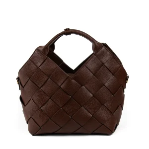882211 Vesker, Stor flettet shopper  - brun