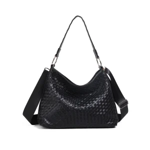 884001 Vesker, GAJA flettet bag- svart