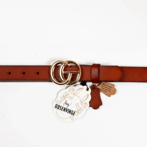 893315 Belte (6 stk) Skinnbelte med GC-spenne - cognac