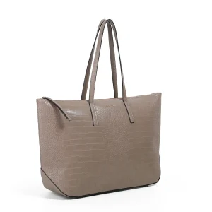 920305 Veske, MARIT croco shopper  - beige