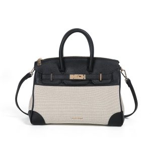 922001 Veske, MALIA liten håndveske - svart/offwhite