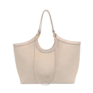 922405 Vesker, MALIN oval shopper flettet finish - beige