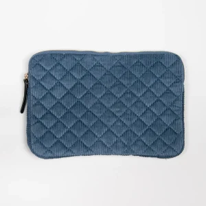 925546 Veske, Nettbrett cover cordfløyel - lys blå