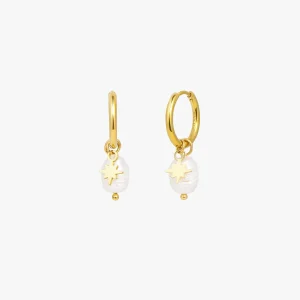 Nima Pearl Earrings - Gold Plated