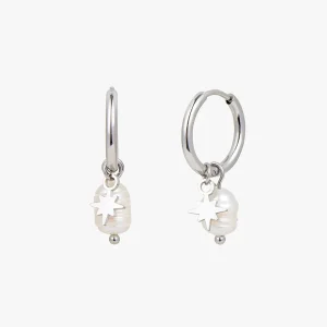 Nima Pearl Earrings - Stainless Steel