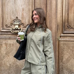 Pauline Track Jacket - Khaki
