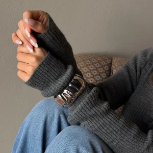 Laika Large Bangle Bracelet - Stainless Steel