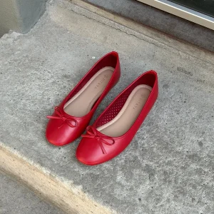 Dora Bow Ballerina - Red