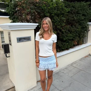 Lisa Lace Mini Skirt - Baby Blue