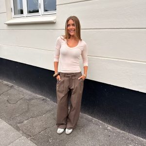 Nora Cotton Twill Pants Petit - Truffle Brown