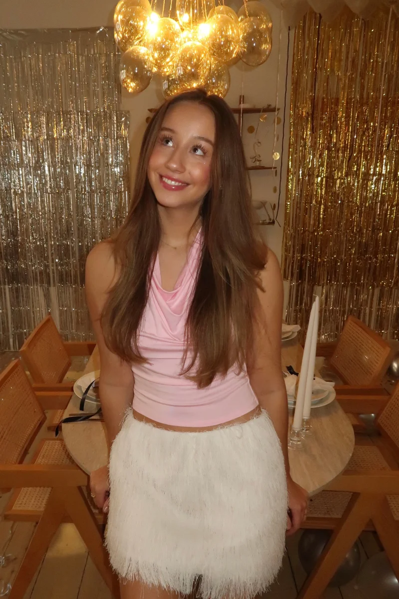 Rosalina Waterfall Top - Candy Floss - Image 2