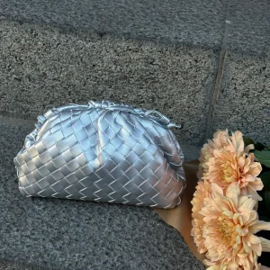 Aya Small Clutch - Silver