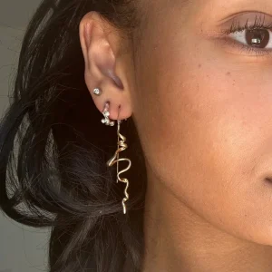 Lisa Swirl Earrings - Gold Plated