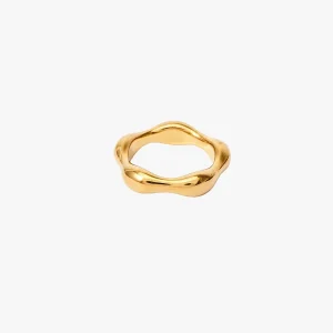 Vea Sculpted Ring - Gold Plated