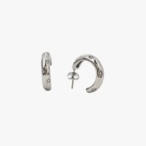 Lynn Medium Stone Earrings - Stainless Steel