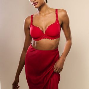 Jane Padded Heartshape True red