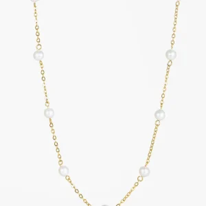 Rikke Pearl Necklace - Gold Plated