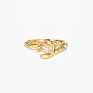 Selma Stone Ring - Gold Plated