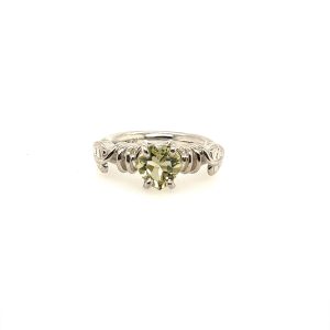 Bladring med lemon citrine