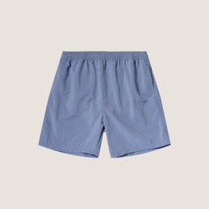 Regular Solid Badeshorts Blå