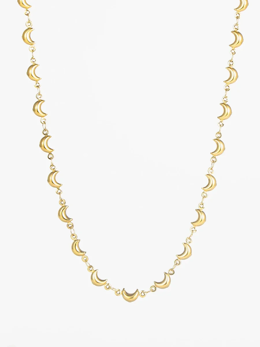 Moon Necklace - Gold Plated - Image 2