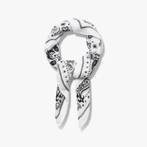 Vigga Paisley Bandana - White
